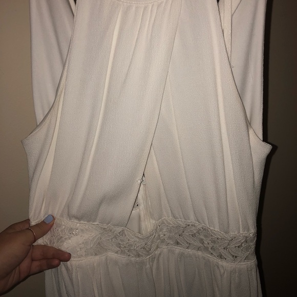 White, Open Front Dress - Picture 1 of 5